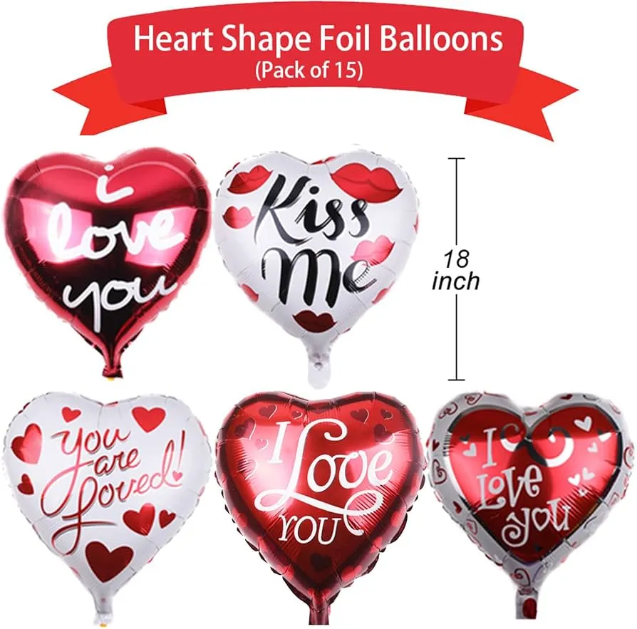 Globos De Corazones